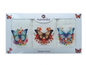 VLK 30x50 BASKILI 3'LÜ EL HAVLUSU